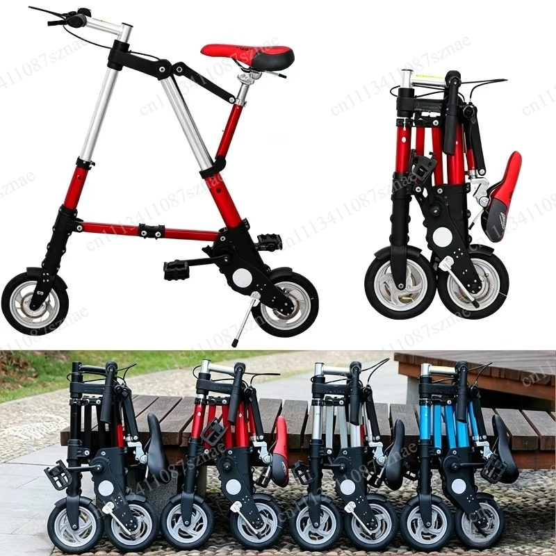 Cycling Commute Distance - 8 Inch Mini Folding Bicycle Lightweight