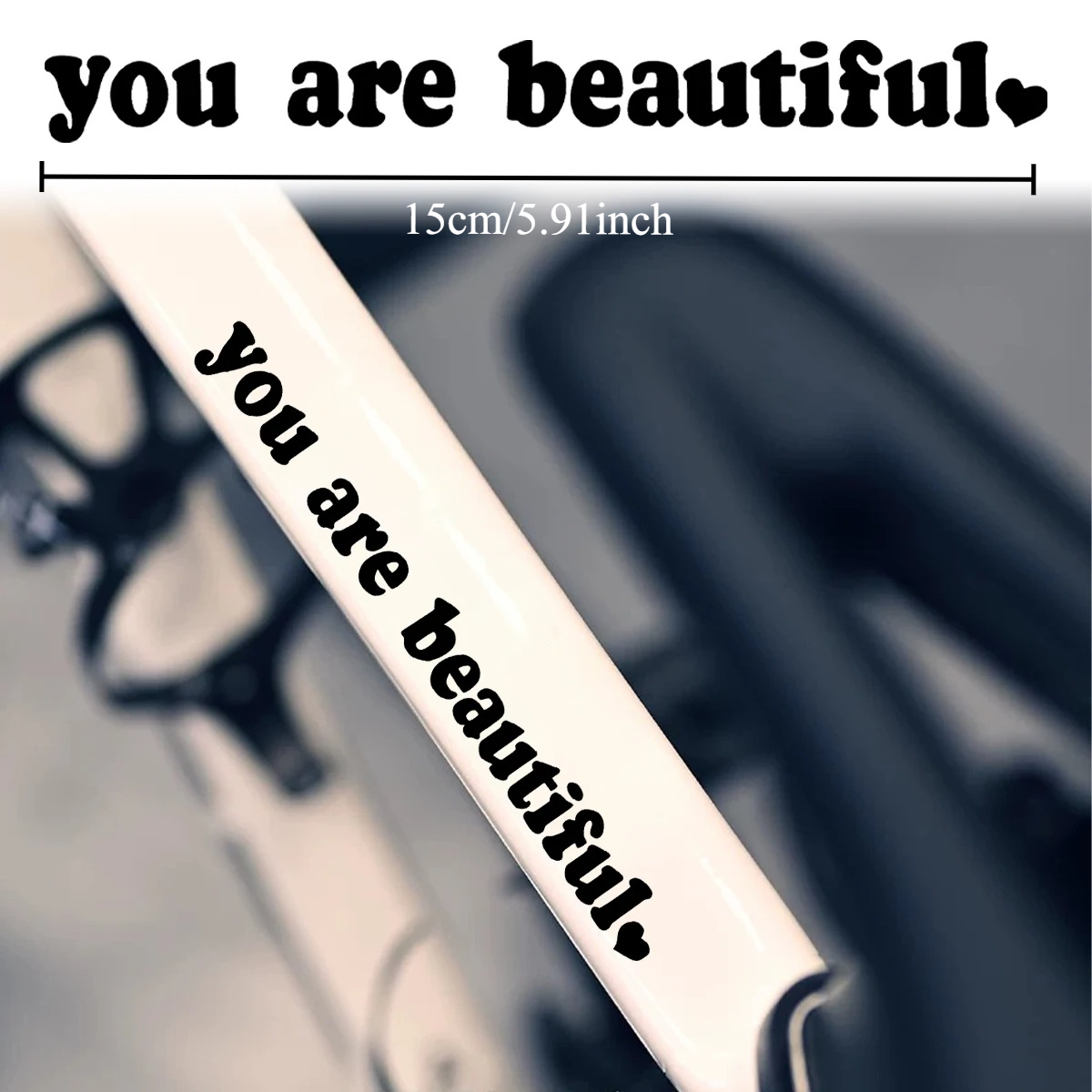 2PCS You Are Beautiful Heart Q - đánh giá và giá Cycling Quote