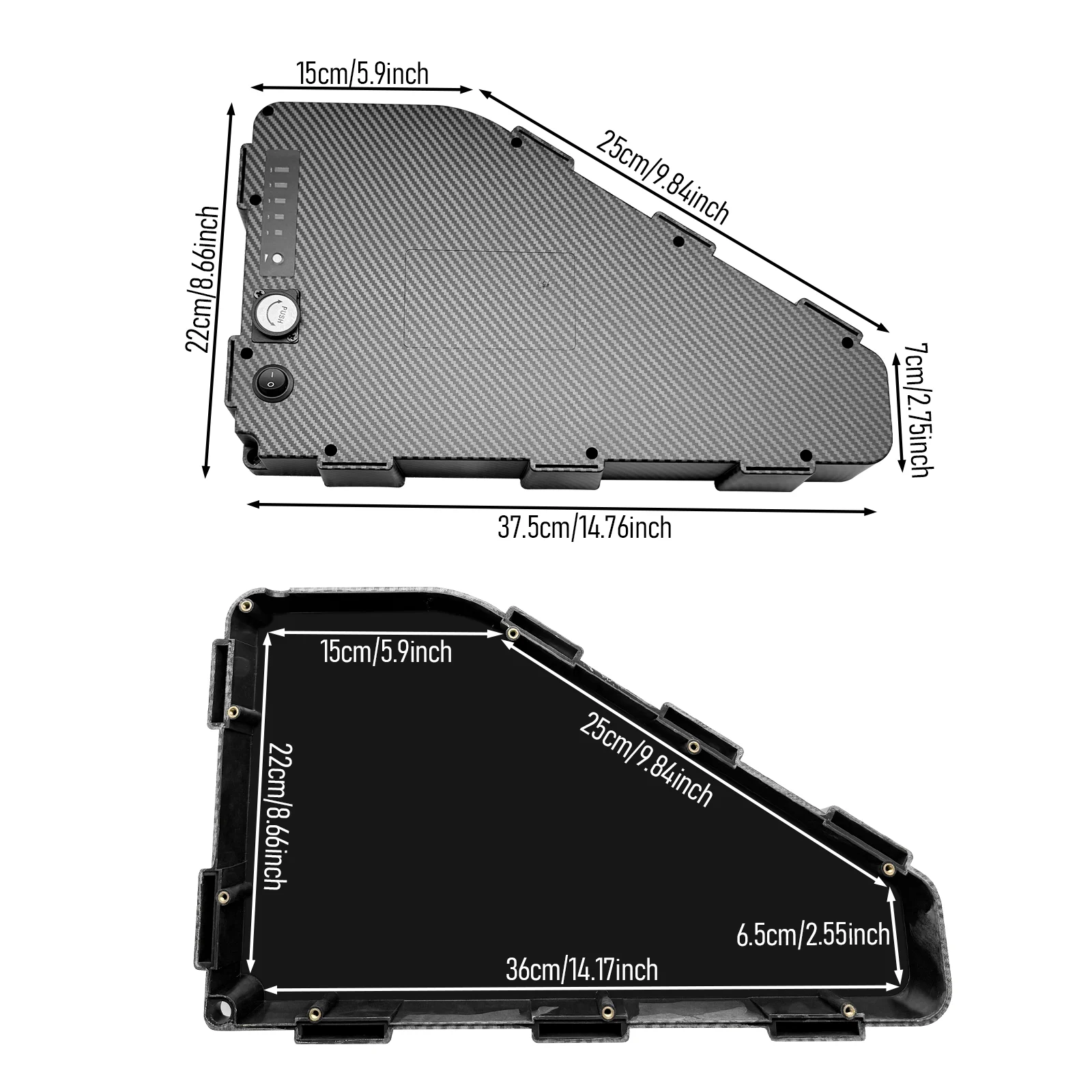 Triangle Battery Case Fit 80PC - đánh giá và giá Cycling Zones