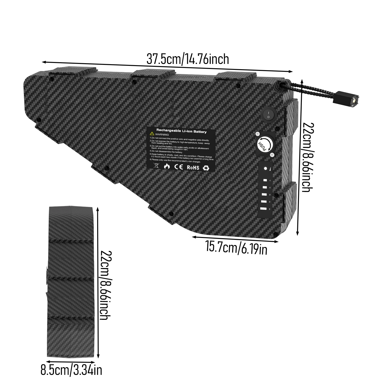 Triangle Battery Case Fit 80PC - đánh giá và giá Cycling Zones
