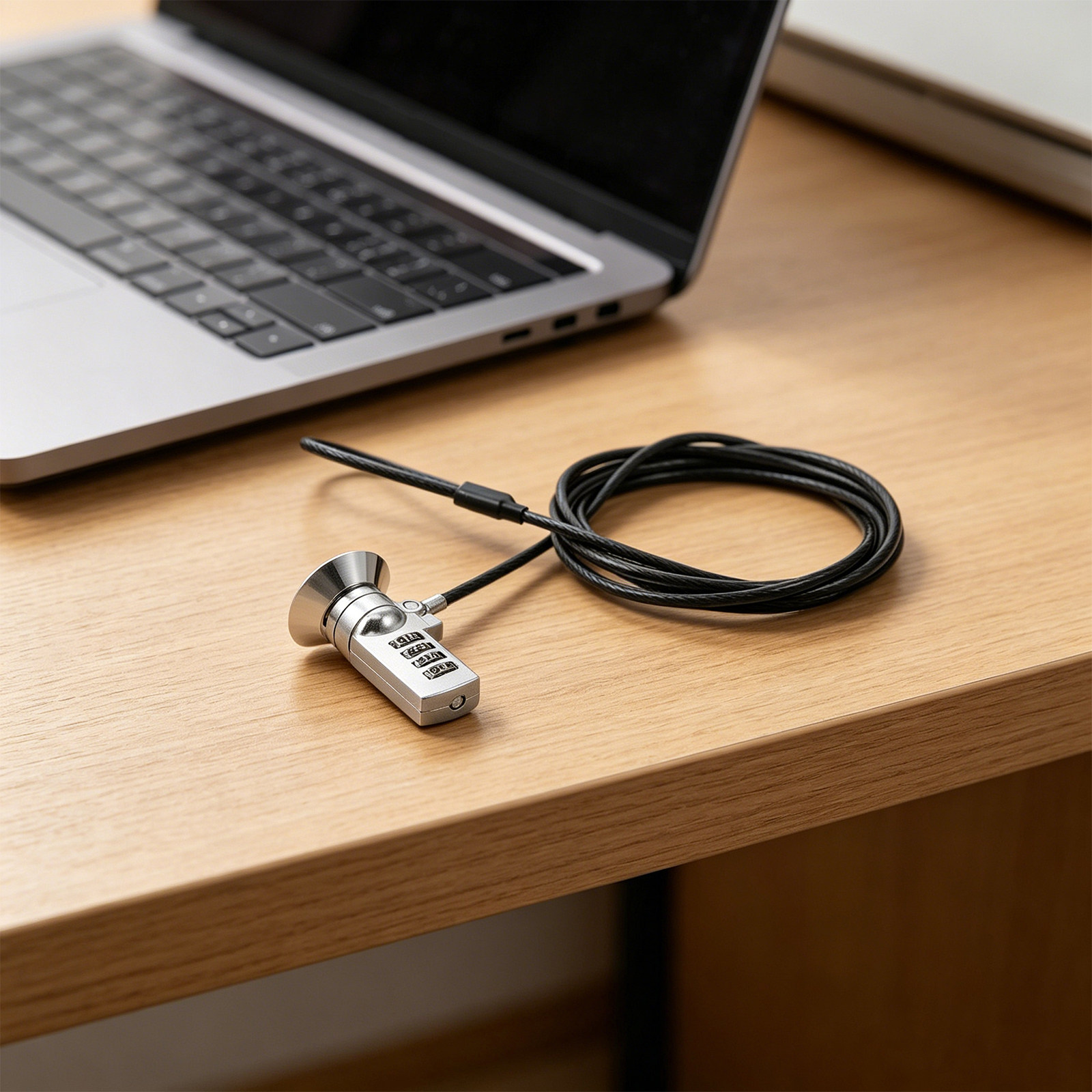 1Set Combination Laptop Lock C - đánh giá và giá Cable Lock Flexible