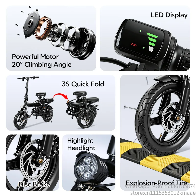 Vequyn Compact Foldable Electr - đánh giá và giá Commuting With Bike