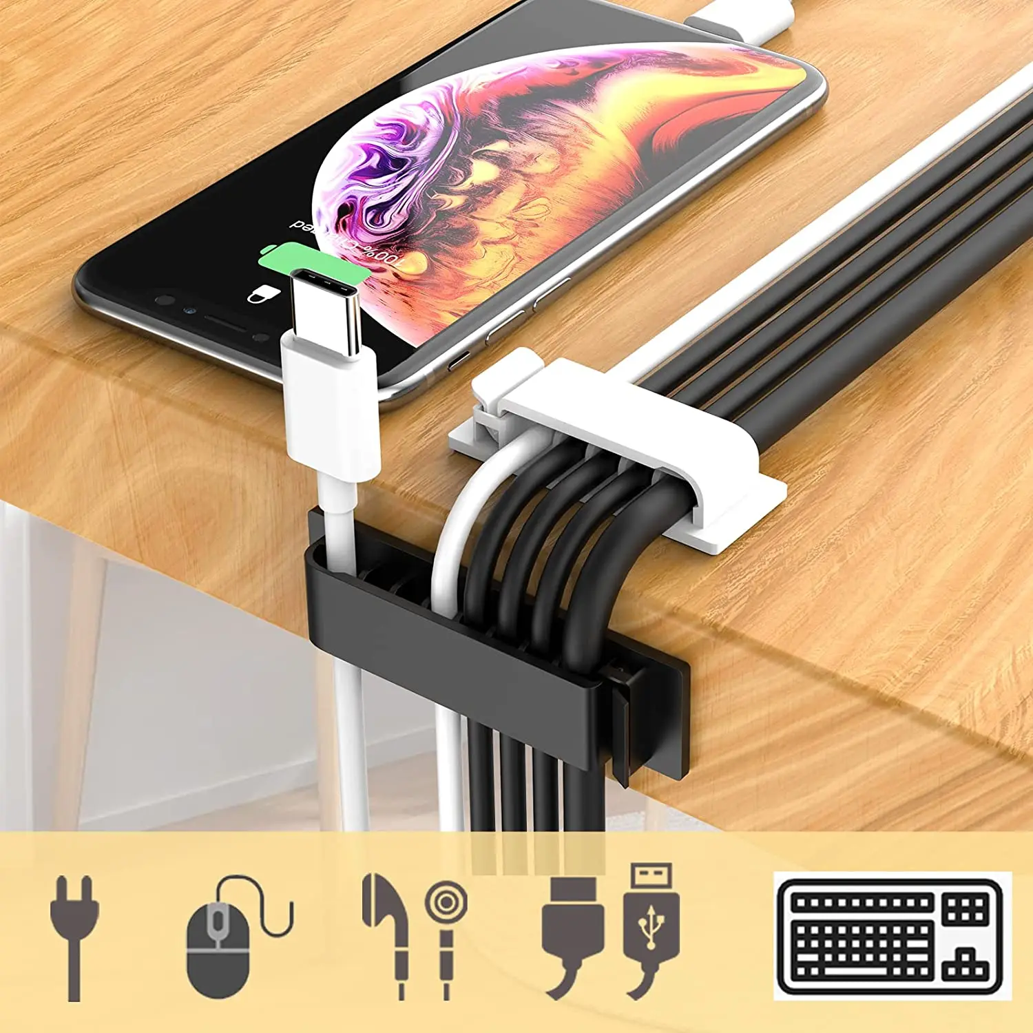 Cable Organizer Cord Managemen - đánh giá và giá Cable Lock Flexible