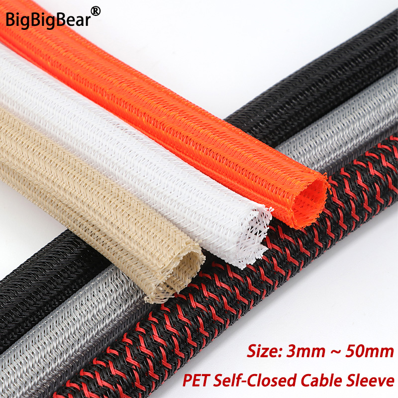 3/5/10m PET Cable Sleeve Self- - đánh giá và giá Cable Lock Flexible